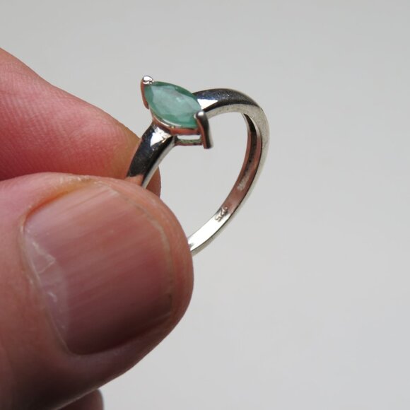 Emerald *925 Sterling Silver Ring